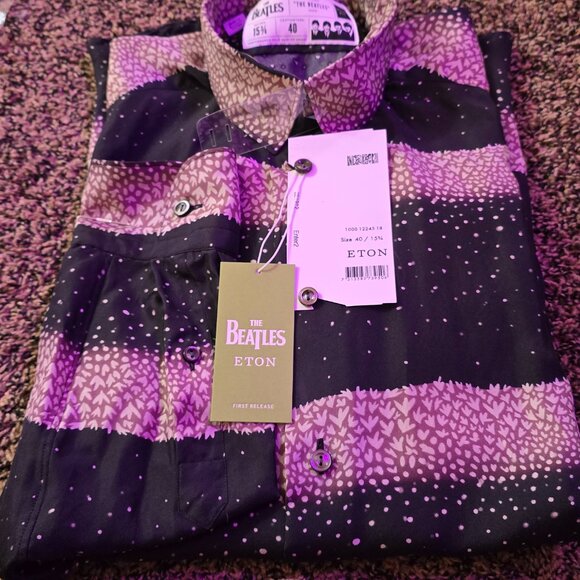 Eton X The Beatles Paul McCartney Get Back Silk Shirt - Picture 11 of 15